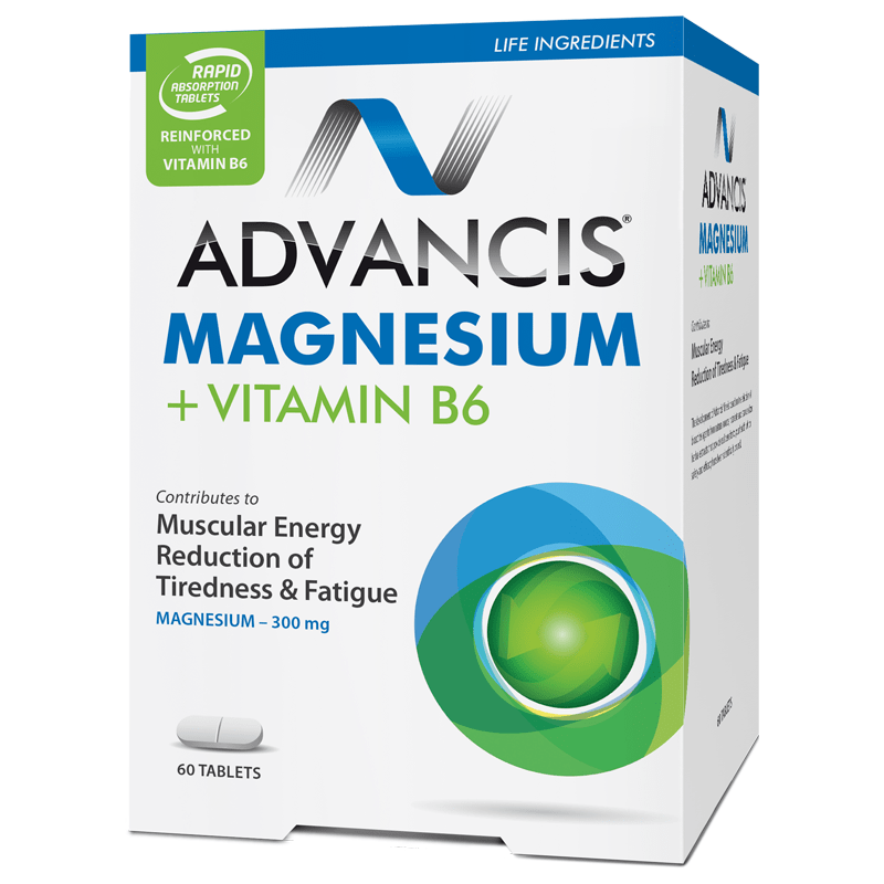 ADVANCIS MAGNESIUM + VITAMIN B6 60 TAB